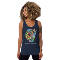 YOU ARE ENOUGH WOLF & BABY WOLF Inspirational Graphic Tank for Women | I Am Enough Collection