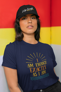 I AM ENOUGH VINTAGE Graphic Suicide Prevention T-Shirt for Women