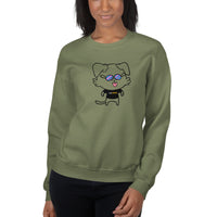 NOT THE LITTLE GUY Mascot Empower Sweatshirt for Women by I Am Enough | I Am Enough Collection