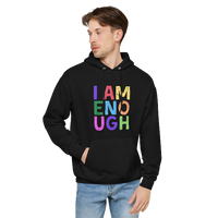 I AM ENOUGH COLOR BLOCK Inspirational Mental Health Hoodie for Men | I Am Enough Collection