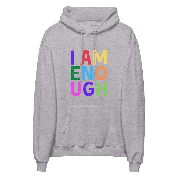 I AM ENOUGH COLOR BLOCK - Inspirational Hoodie for Women | I Am Enough Collection