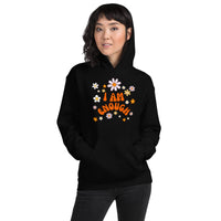 I AM ENOUGH Flower Power Inspirational Motivational Hoodie for Women | I Am Enough Collection