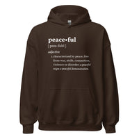 PEACEFUL Inspirational Mental Health Yoga Mediation Hoodie for Men | I Am Enough Collection