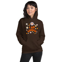 I AM ENOUGH Flower Power Inspirational Motivational Hoodie for Women | I Am Enough Collection