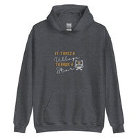 IT TAKES A VILLAGE TO RAISE A STAR - Inspirational Entertainment Hoodie for Men | I Am Enough Collection