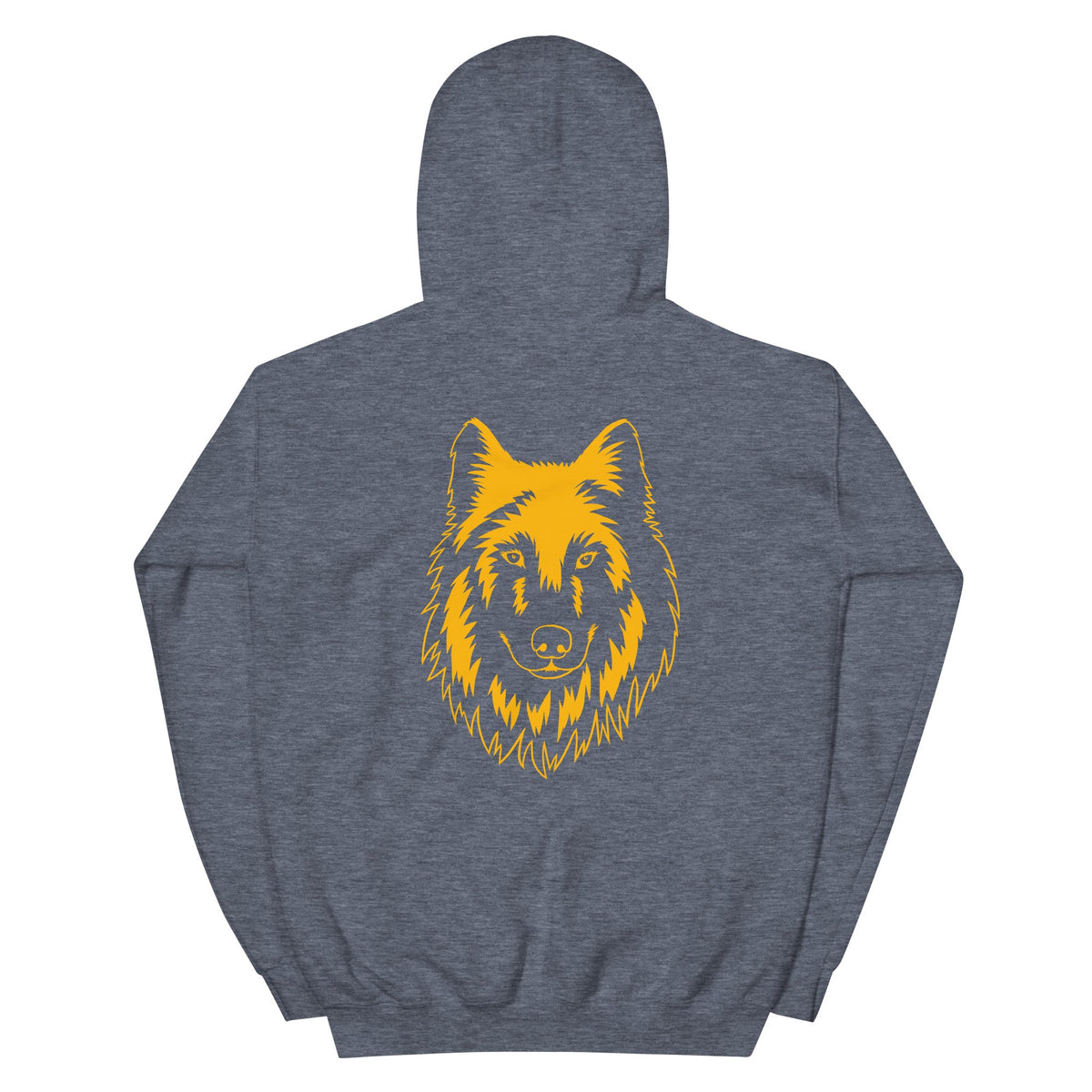 STRONG WOLF I AM FIERCELY ENOUGH - Inspirational Custom Graphic Hoodie for Men | I Am Enough Collection