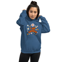 I AM ENOUGH Flower Power - Inspirational & Motivational Hoodie for Women