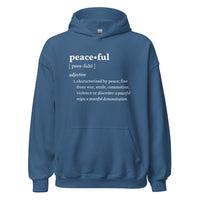 PEACEFUL Inspirational Mental Health Yoga Mediation Hoodie for Men | I Am Enough Collection