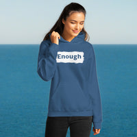 EDGY ENOUGH Positive Message Mental Health Self-Love Hoodie for Women | I Am Enough Collection