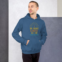 I AM ENOUGH EXACTLY AS I AM Vintage Mental Health Motivational Hoodie for Men | I Am Enough Collection