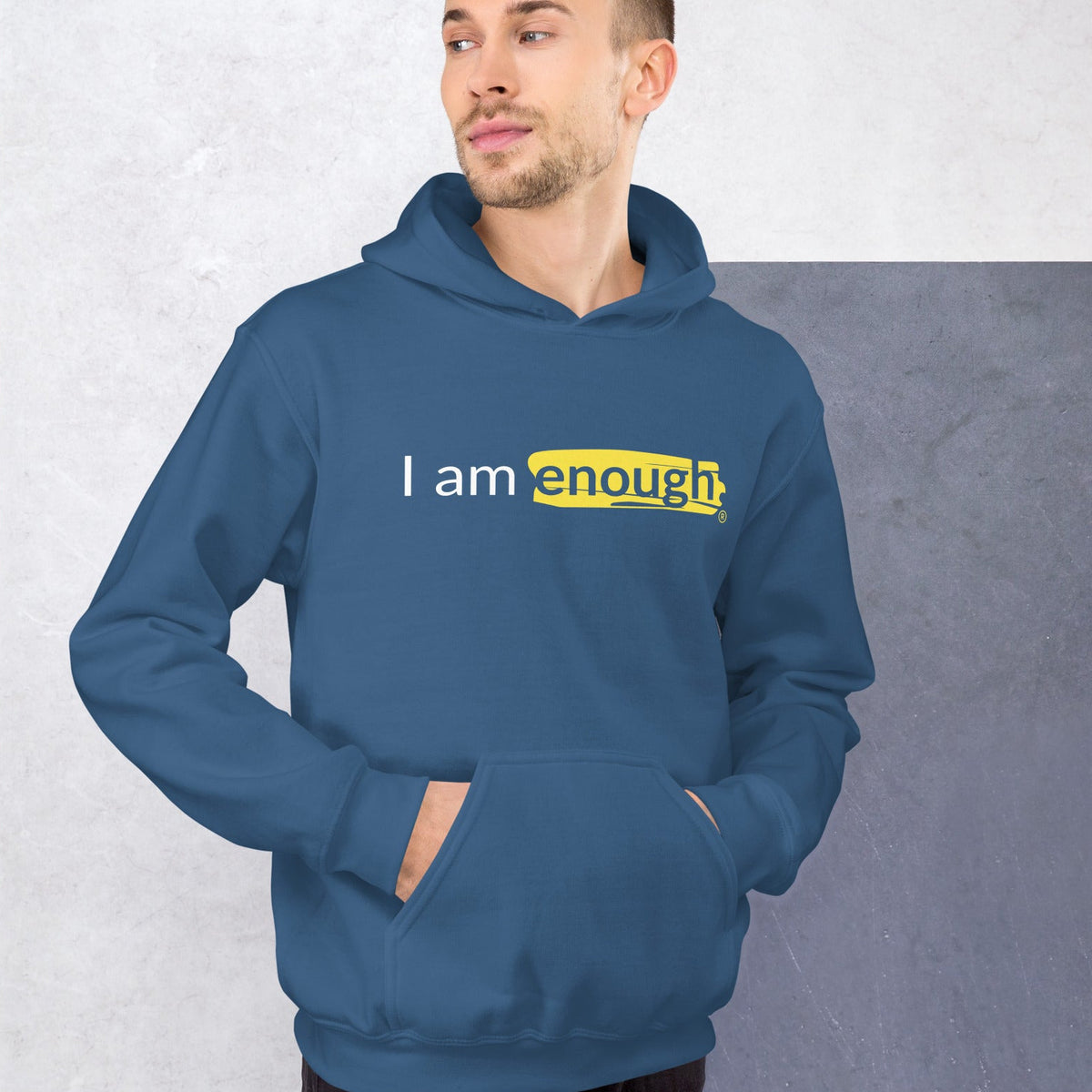 I AM ENOUGH Original Hoodie for Men – Inspirational Hoodie