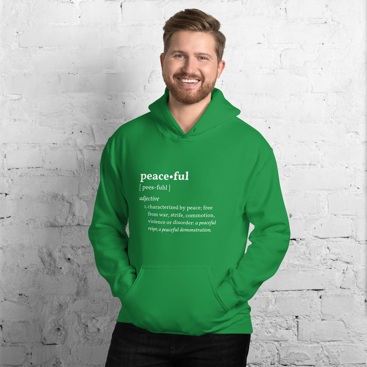 Peaceful Hoodie For Men | I Am Enough Collection