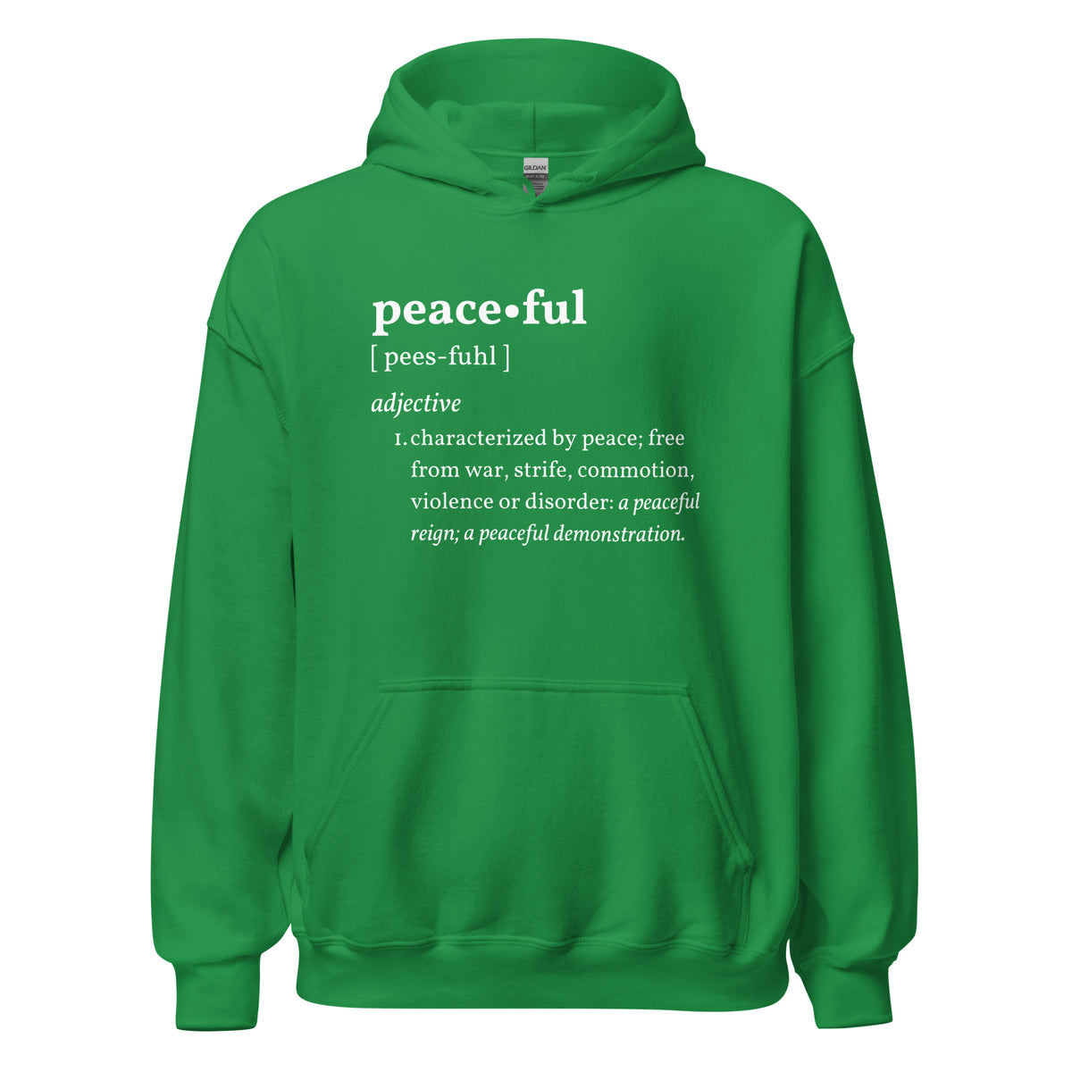 PEACEFUL Inspirational Mental Health Yoga Mediation Hoodie for Women | I Am Enough Collection