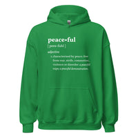 PEACEFUL Inspirational Mental Health Yoga Mediation Hoodie for Women | I Am Enough Collection