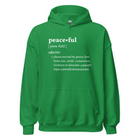 PEACEFUL Inspirational Mental Health Yoga Mediation Hoodie for Men | I Am Enough Collection