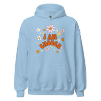 I AM ENOUGH Flower Power Inspirational Motivational Hoodie for Women | I Am Enough Collection