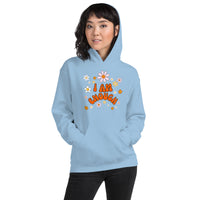 I AM ENOUGH Flower Power Inspirational Motivational Hoodie for Women | I Am Enough Collection