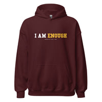 I AM ENOUGH STRONG Inspirational Mental Health Positive Hoodie for Men | I Am Enough Collection