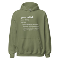 PEACEFUL Inspirational Mental Health Yoga Mediation Hoodie for Women