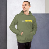 I AM ENOUGH ORIGINAL Inspirational Mental Health Message Hoodie Men | I Am Enough Collection