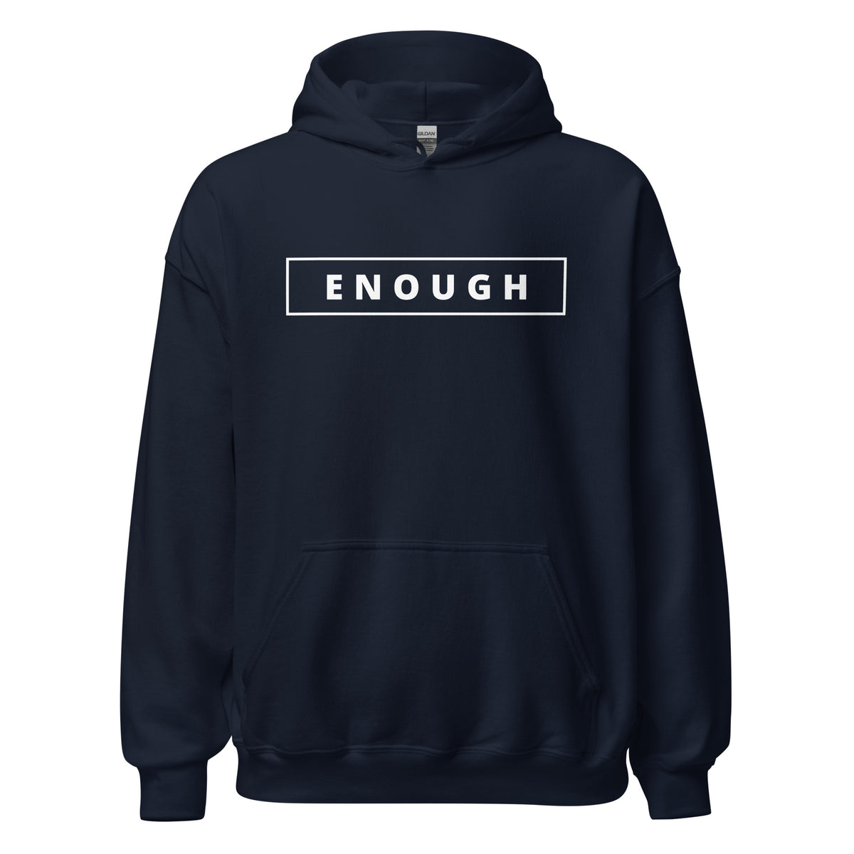 ENOUGH Motivational Affirmation Custom Cotton Power Hoodie for Men | I Am Enough Collection