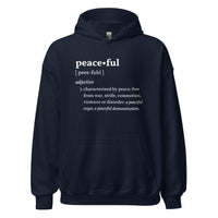 PEACEFUL Inspirational Mental Health Yoga Mediation Hoodie for Women | I Am Enough Collection