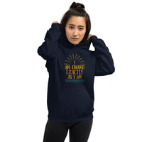 I AM ENOUGH EXACTLY AS I AM Vintage Mental Health Hoodie for Women | I Am Enough Collection