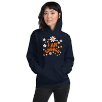 I AM ENOUGH Flower Power Inspirational Motivational Hoodie for Women | I Am Enough Collection