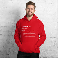 PEACEFUL Inspirational Mental Health Yoga Mediation Hoodie for Men | I Am Enough Collection