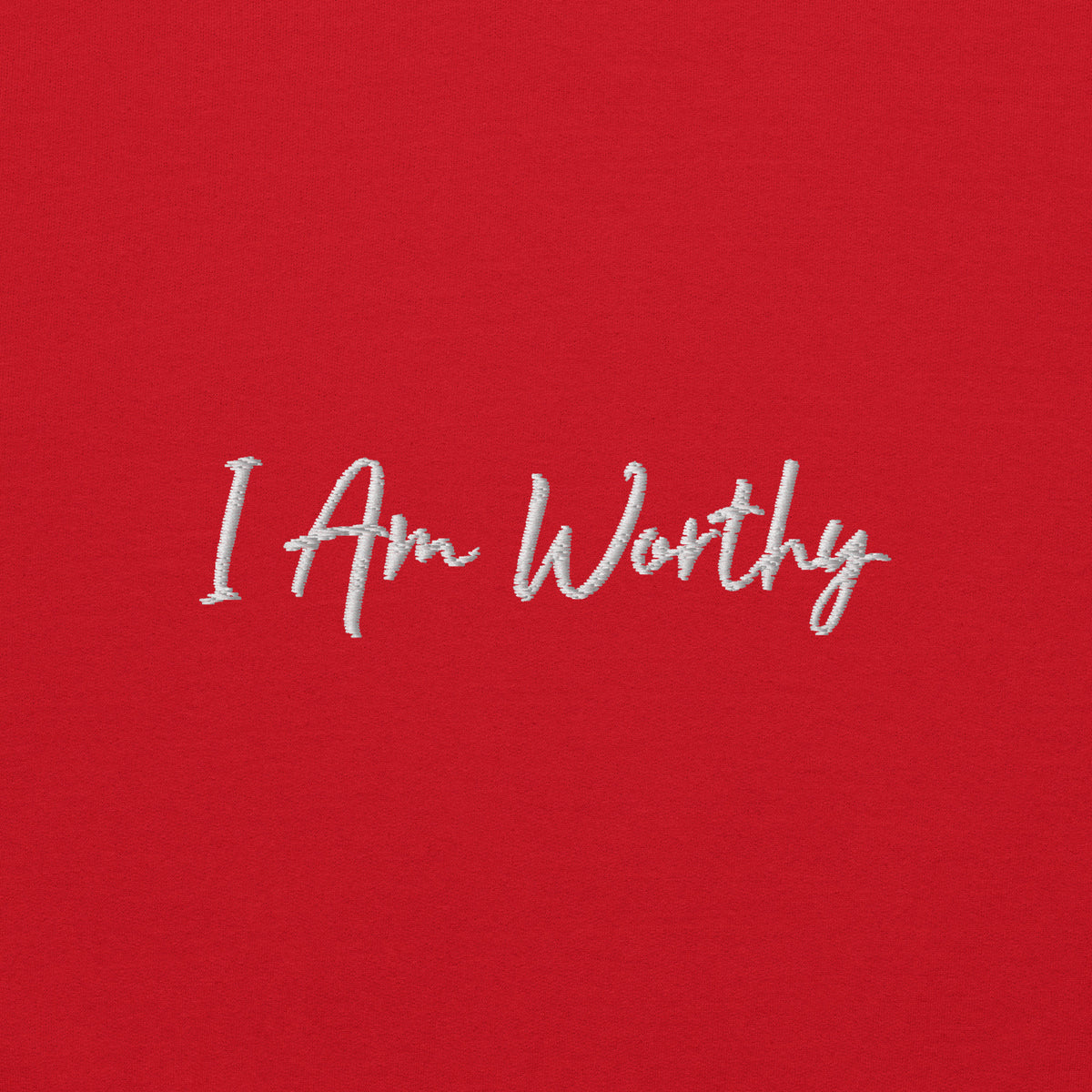 I AM WORTHY Embroidered Self Love Inspirational Mental Health Hoodie | I Am Enough Collection