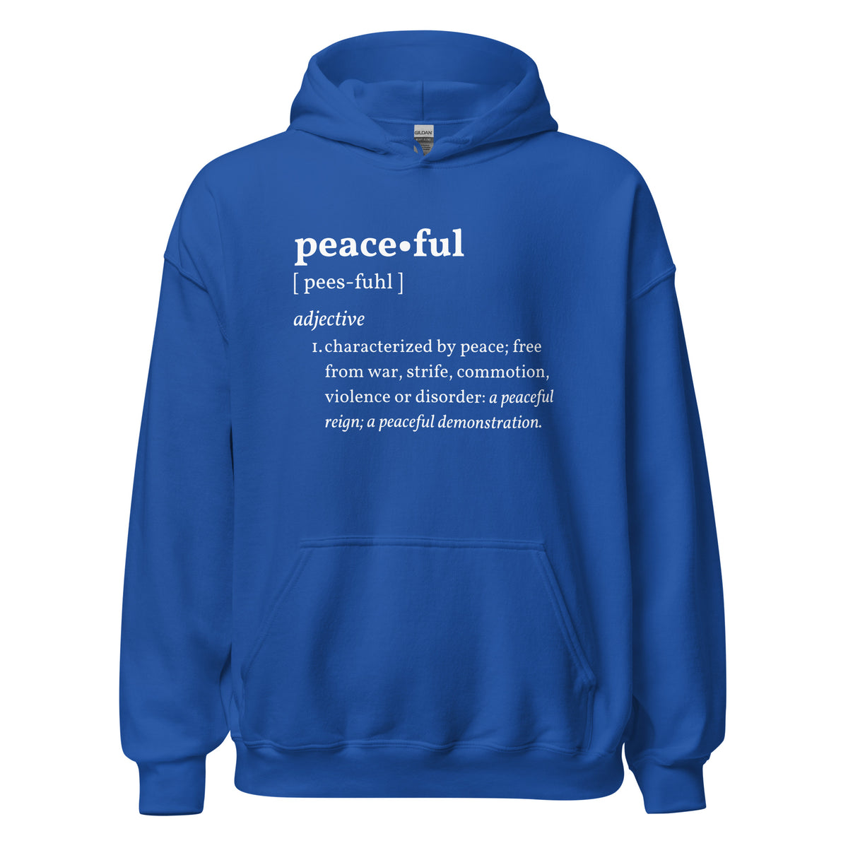 PEACEFUL Inspirational Mental Health Yoga Mediation Hoodie for Women | I Am Enough Collection