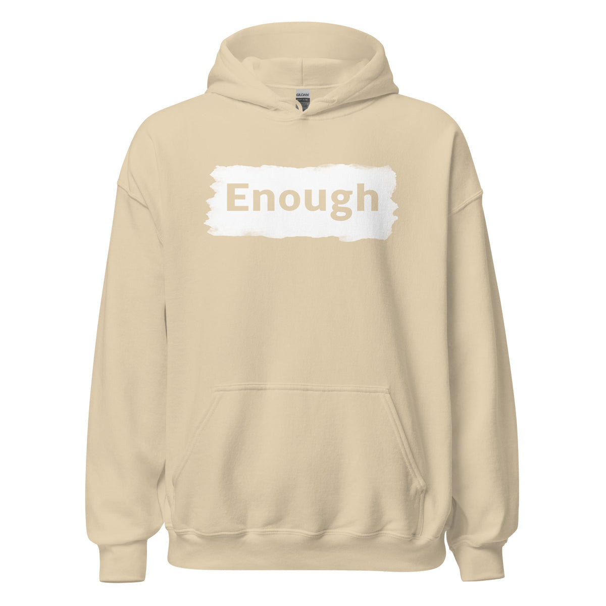 EDGY ENOUGH Positive Inspired Mental Health Self-Love Hoodie for Men | I Am Enough Collection