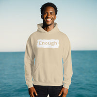 EDGY ENOUGH Positive Message Mental Health Self-Love Hoodie for Men | I Am Enough Collection