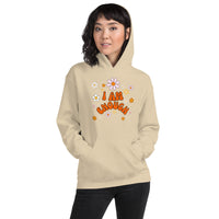 I AM ENOUGH Flower Power Inspirational Motivational Hoodie for Women | I Am Enough Collection