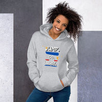 JUMP. GO. TRUST. Motivational Quote Women's Hoodie | I Am Enough Collection