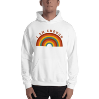 I AM ENOUGH RAINBOW - Motivational Hoodie for Men | I Am Enough Collection