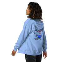 NOT THE LITTLE GUY Collection Mascot Heavy Blend Zip Back Front Hoodie | I Am Enough Collection