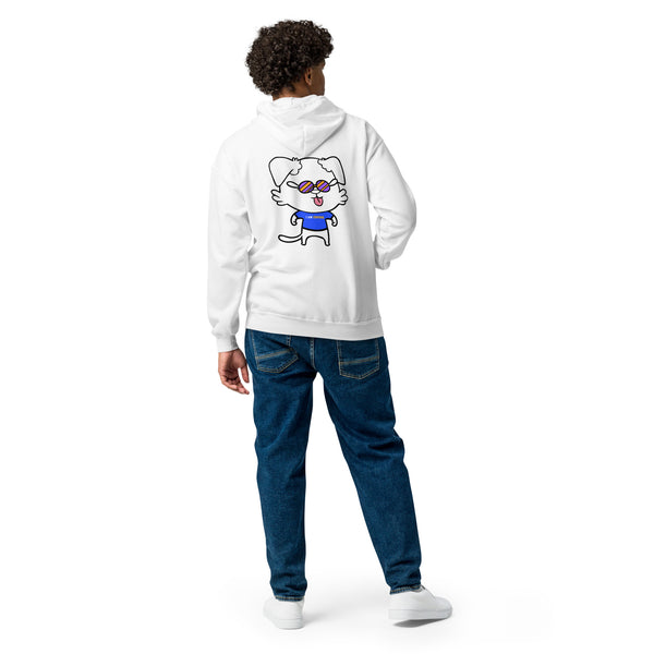 NOT THE LITTLE GUY Collection Mascot Heavy Blend Zip Back Front Hoodie | I Am Enough Collection