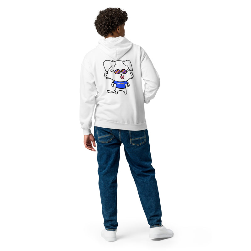 NOT THE LITTLE GUY Collection Mascot Heavy Blend Zip Back Front Hoodie | I Am Enough Collection