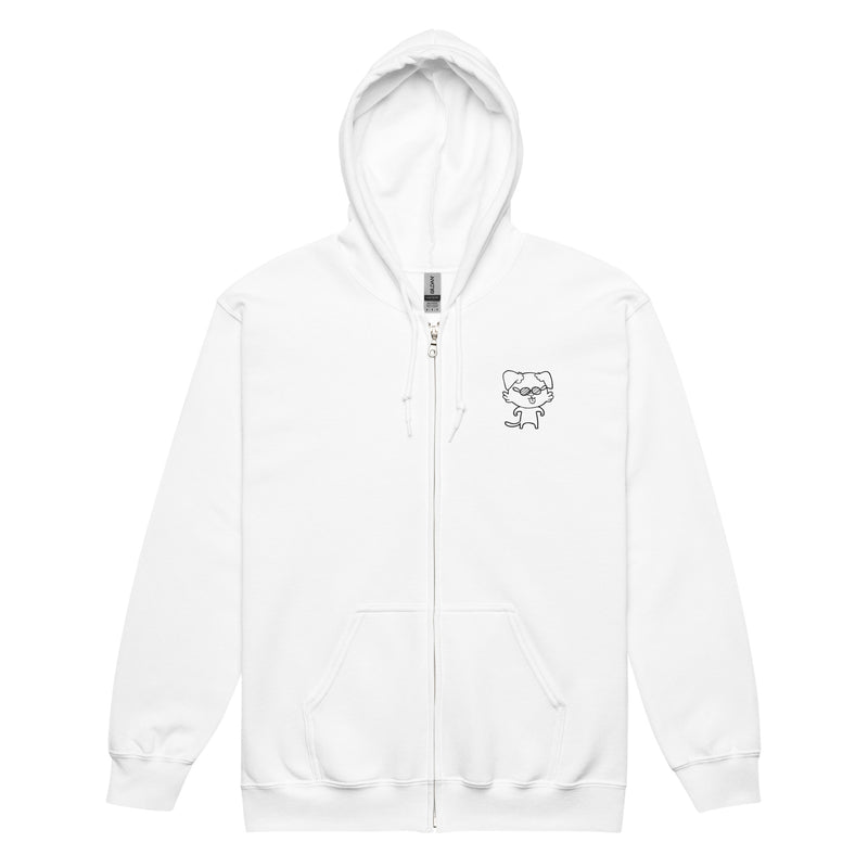 NOT THE LITTLE GUY Collection Mascot Heavy Blend Zip Back Front Hoodie | I Am Enough Collection