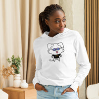 NOT THE LITTLE GUY I Am Enough Mascot Long Sleeve Unisex Hooded Tee | I Am Enough Collection