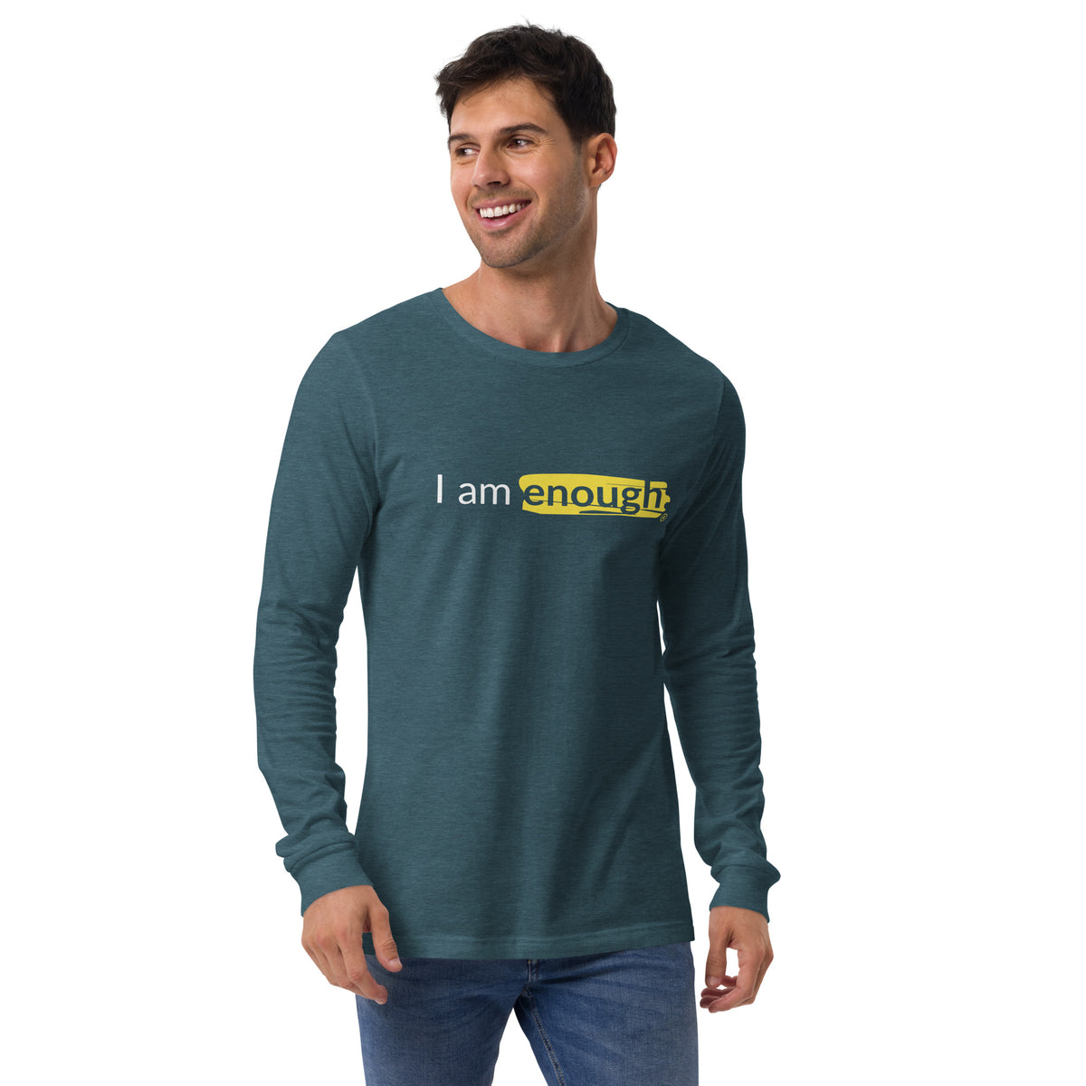 I AM ENOUGH ORIGINAL Long Sleeve Inspirational Message Tee | I Am Enough Collection