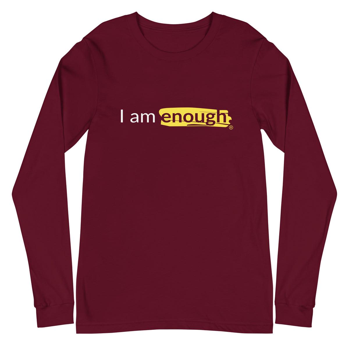 I AM ENOUGH ORIGINAL Long Sleeve Inspirational Message Tee | I Am Enough Collection