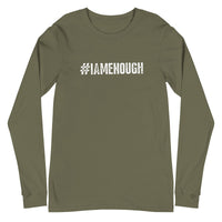 #iamenough Long Sleeve 100% cotton inspirational t-shirt - 1