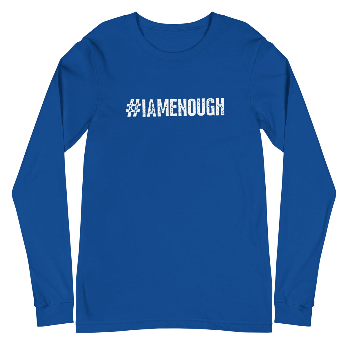 #IAMENOUGH - LONG SLEEVE 100% Cotton Inspirational T-Shirt for Men - 6