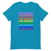 I AM ENOUGH PRIDE Mental Health Inspirational Custom Graphic T-Shirt | I Am Enough Collection