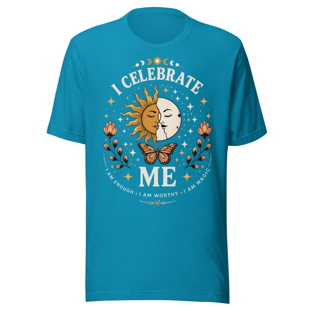 I CELEBRATE ME Unisex T-Shirt by I Am Enough | I Am Enough Collection