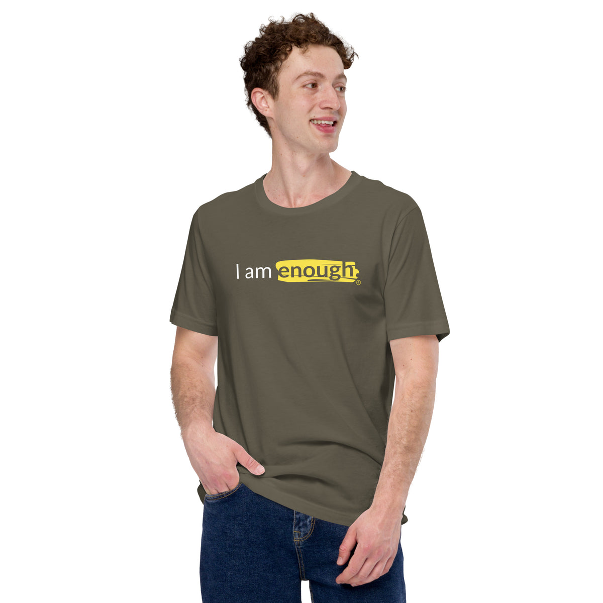 I AM ENOUGH ORIGINAL Mental Health Suicide Prevention T-Shirt for Men | I Am Enough Collection