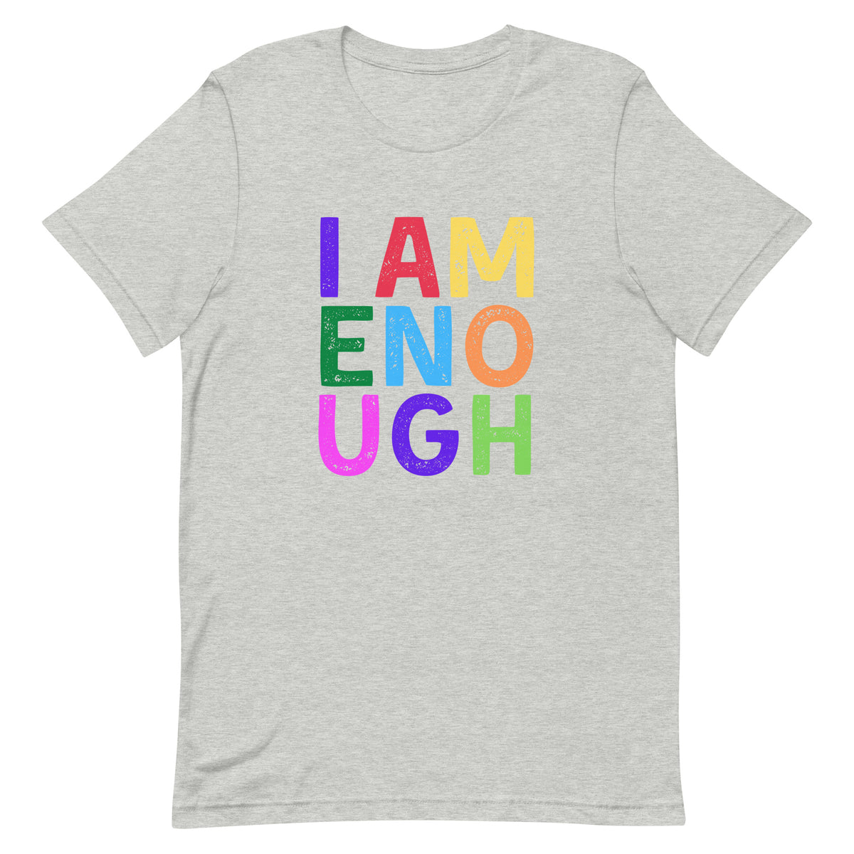 I AM ENOUGH COLOR BLOCK Inspirational Affirmation T-Shirt for Women | I Am Enough Collection