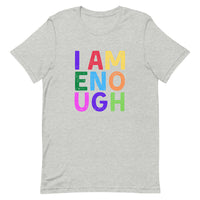 I AM ENOUGH COLOR BLOCK Inspirational Affirmation T-Shirt for Women | I Am Enough Collection